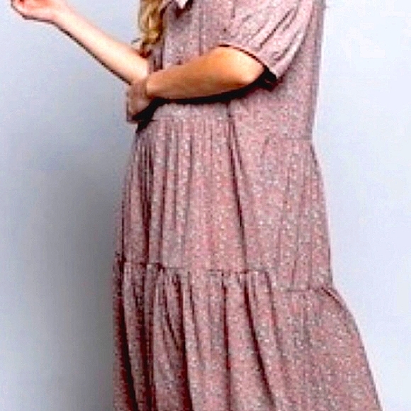 50. POL Ditzy Bean Floral MIDI Dress - Picture 7 of 15